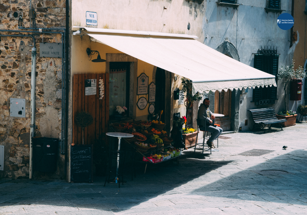 fabric awning